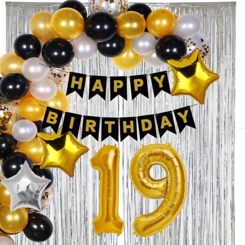 Dear Happy Happy Birthday 19 Year Decoration kit Price in India - Buy Dear Happy Happy Birthday 19 Year Decoration kit online at Flipkart.com